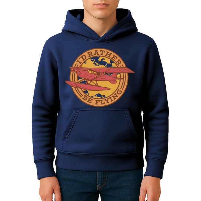 I'd Rather Be Flying Kids Hoodie