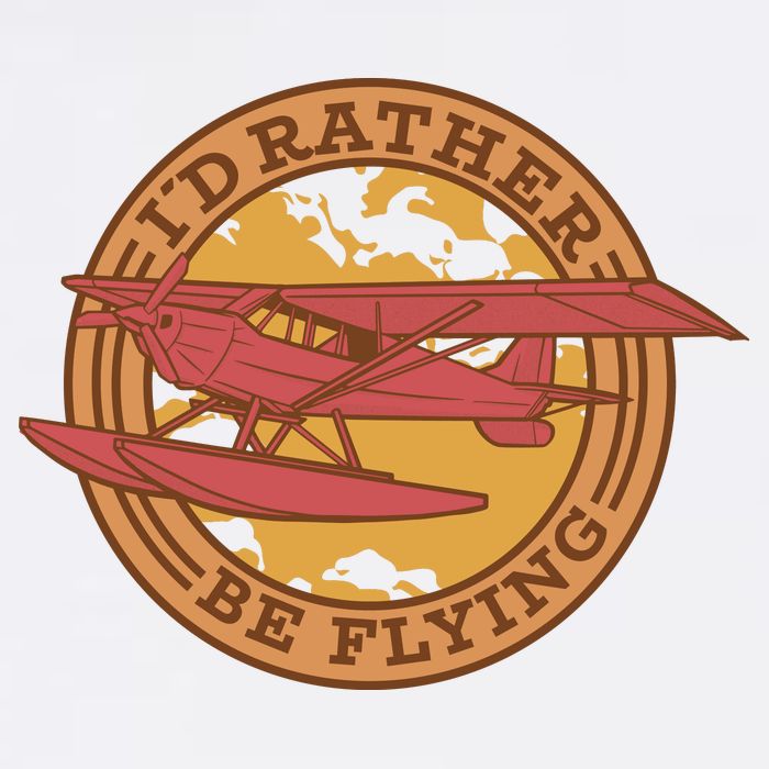 I'd Rather Be Flying Garment-Dyed Sweatshirt