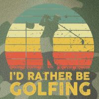 I’d Rather Be Golfing Golf Quotes Sayings Legacy Tie Dye Trucker Hat