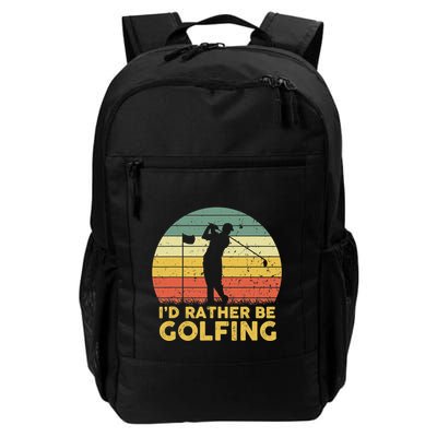 I’d Rather Be Golfing Golf Quotes Sayings Backpack