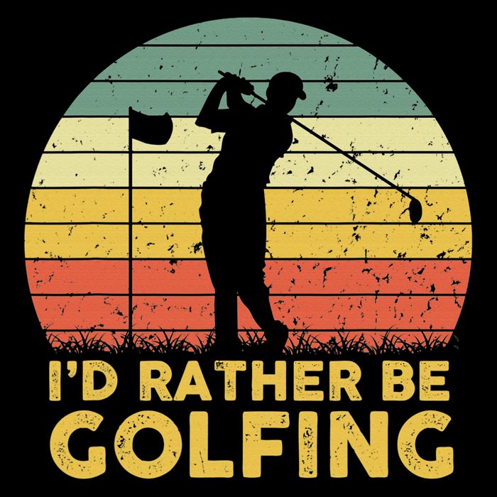I’d Rather Be Golfing Golf Quotes Sayings Cooling Performance Long Sleeve Crew