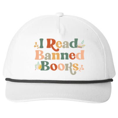 I Read Banned Books Week Librarian Freadom Reader Nerd Snapback Five-Panel Rope Hat