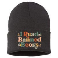 I Read Banned Books Week Librarian Freadom Reader Nerd Sustainable Knit Beanie