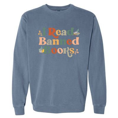 I Read Banned Books Week Librarian Freadom Reader Nerd Garment-Dyed Sweatshirt