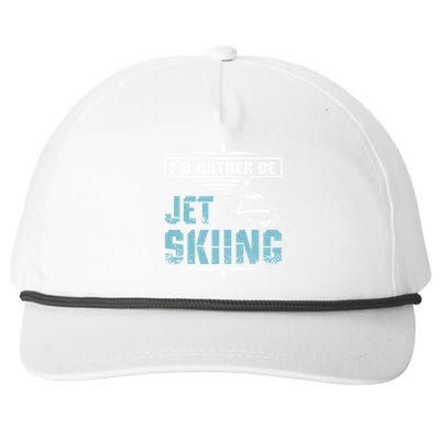 Id Rather Be Jet Skiing Gift Snapback Five-Panel Rope Hat