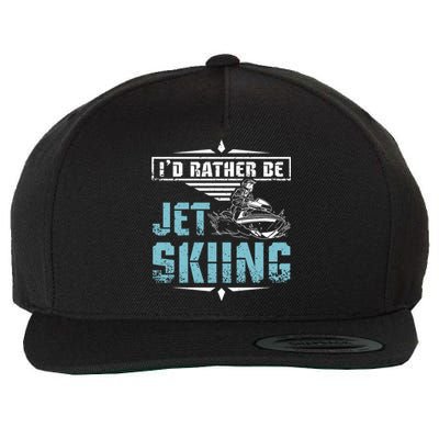 Id Rather Be Jet Skiing Gift Wool Snapback Cap