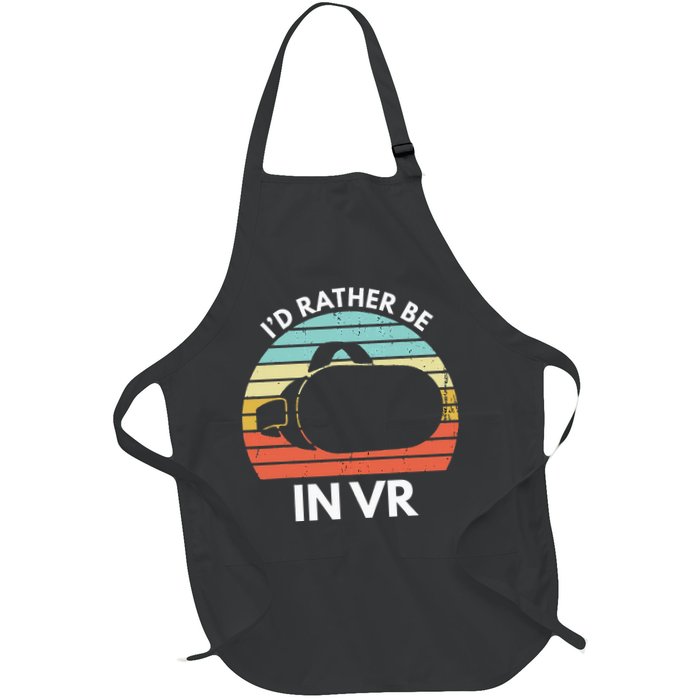 ID Rather Be In Vr Funny Virtual Reality Gamer Apron