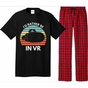 ID Rather Be In Vr Funny Virtual Reality Gamer Pajama Set