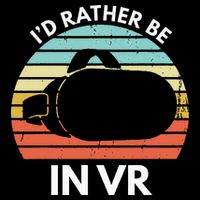 ID Rather Be In Vr Funny Virtual Reality Gamer Youth Performance Sprint T-Shirt