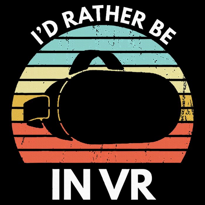 ID Rather Be In Vr Funny Virtual Reality Gamer Youth Performance Sprint T-Shirt