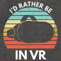 ID Rather Be In Vr Funny Virtual Reality Gamer Vector Backpack