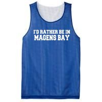 Id Rather Be In Magens Bay Saint Thomas Usvi Vacation Travel Gift Mesh Reversible Basketball Jersey Tank