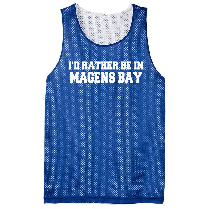 Id Rather Be In Magens Bay Saint Thomas Usvi Vacation Travel Gift Mesh Reversible Basketball Jersey Tank