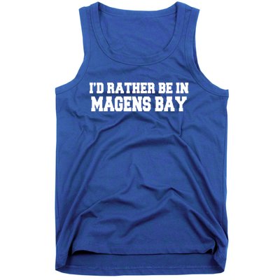 Id Rather Be In Magens Bay Saint Thomas Usvi Vacation Travel Gift Tank Top