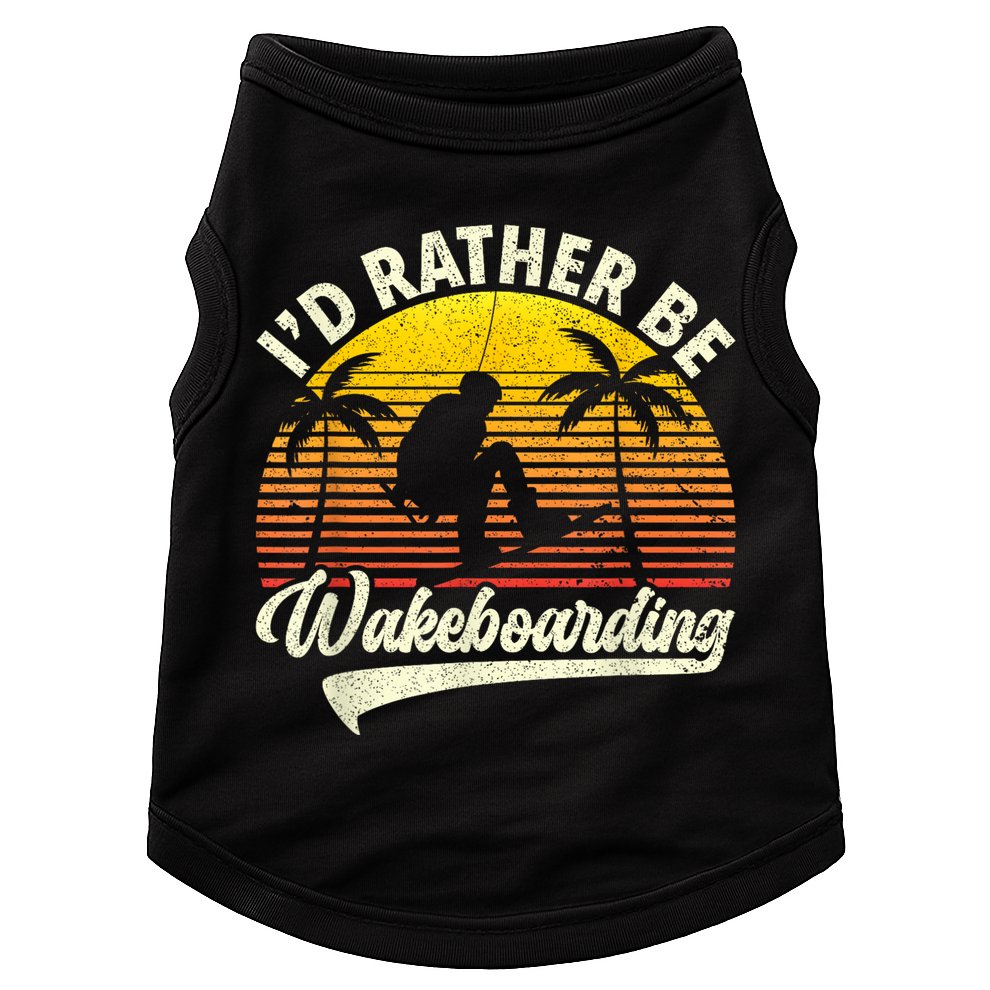 I’d Rather Be Wakeboarding Doggie Tank