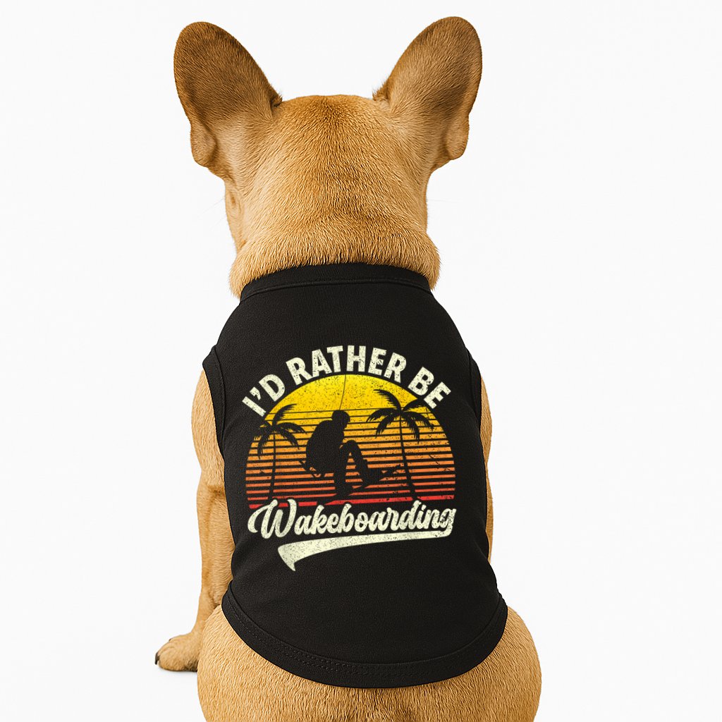 I’d Rather Be Wakeboarding Doggie Tank