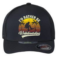 I’d Rather Be Wakeboarding Flexfit Unipanel Trucker Cap