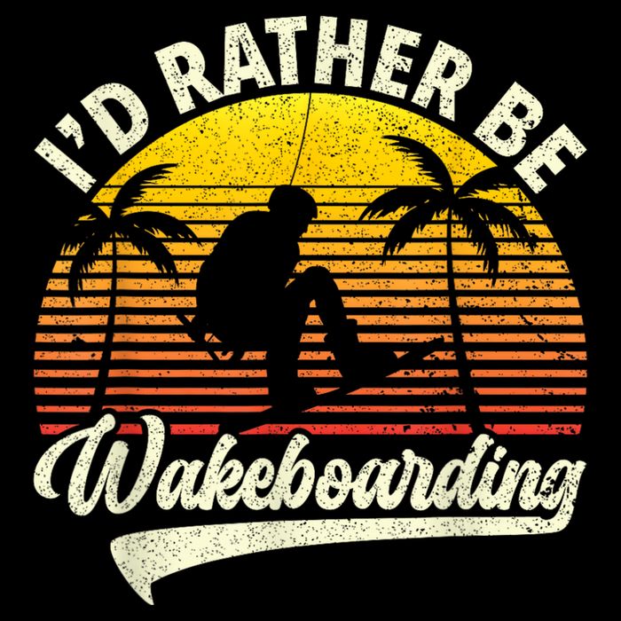I’d Rather Be Wakeboarding Button