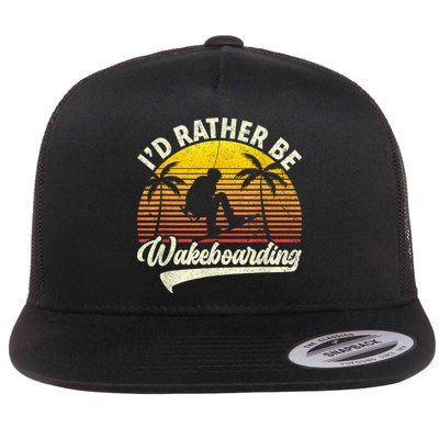 I’d Rather Be Wakeboarding Flatbill Hat