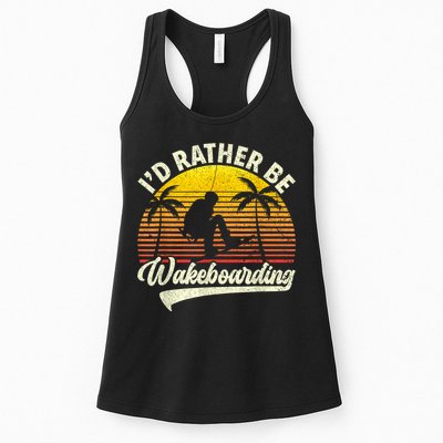 I’d Rather Be Wakeboarding Womens Tank Top