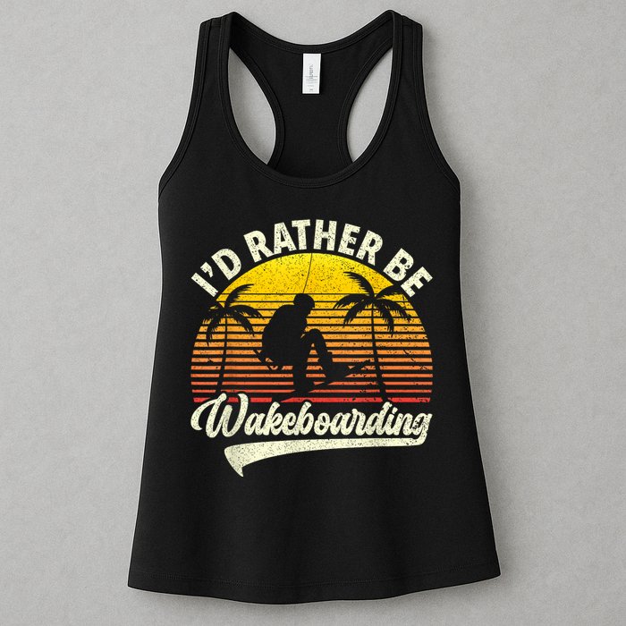 I’d Rather Be Wakeboarding Womens Tank Top