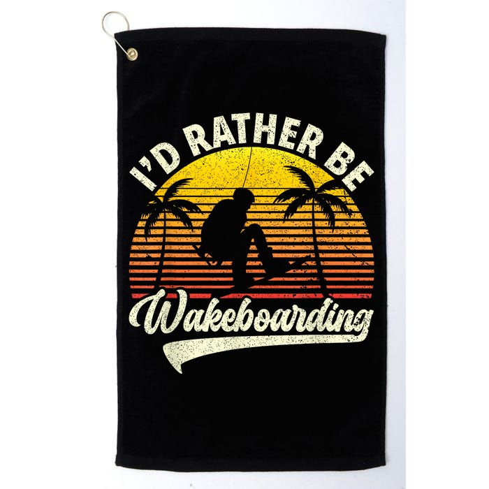 I’d Rather Be Wakeboarding Golf Towel