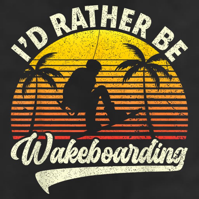 I’d Rather Be Wakeboarding Golf Towel