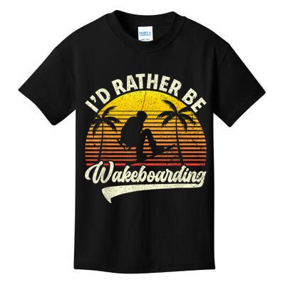 I’d Rather Be Wakeboarding Kids T-Shirt