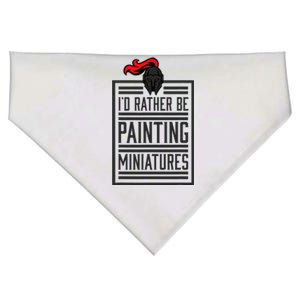 Id Rather Be Painting Miniatures Funny 3d Hobbyist USA-Made Doggie Bandana