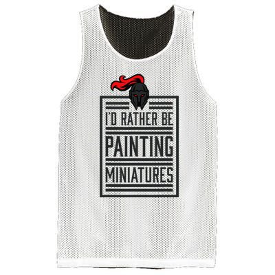 Id Rather Be Painting Miniatures Funny 3d Hobbyist Mesh Reversible Basketball Jersey Tank