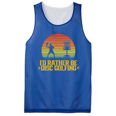 Id Rather Be Disc Golfing Discs Golfer Disc Golf Hobby Gift Mesh Reversible Basketball Jersey Tank