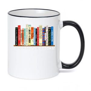 I Read Banned Books 11oz Black Color Changing Mug