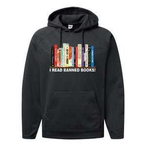 I Read Banned Books Performance Fleece Hoodie