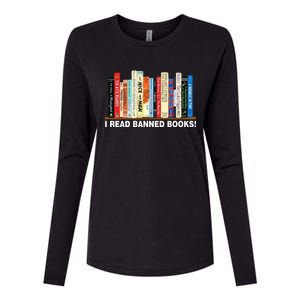 I Read Banned Books Womens Cotton Relaxed Long Sleeve T-Shirt