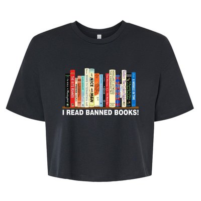 I Read Banned Books Bella+Canvas Jersey Crop Tee