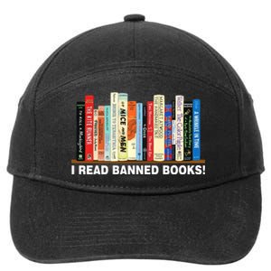 I Read Banned Books 7-Panel Snapback Hat