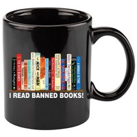 I Read Banned Books 11oz C Handle Ceramic Mug
