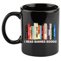 I Read Banned Books 11oz C Handle Ceramic Mug