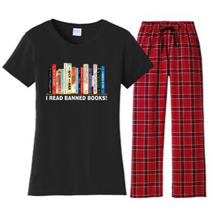 I Read Banned Books Women's Flannel Pajama Set