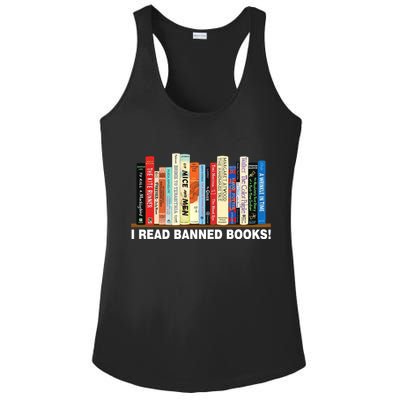 I Read Banned Books Ladies PosiCharge Competitor Racerback Tank