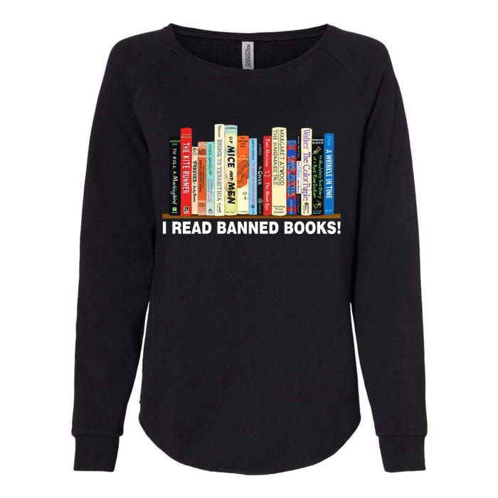 I Read Banned Books Womens California Wash Sweatshirt