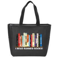 I Read Banned Books Zip Tote Bag