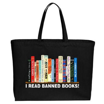 I Read Banned Books Cotton Canvas Jumbo Tote