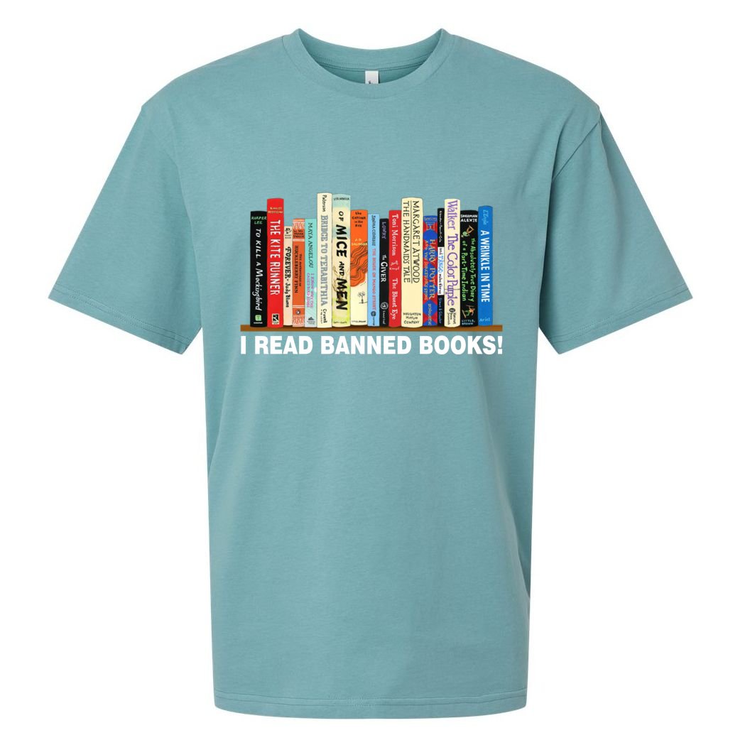 I Read Banned Books Sueded Cloud Jersey T-Shirt
