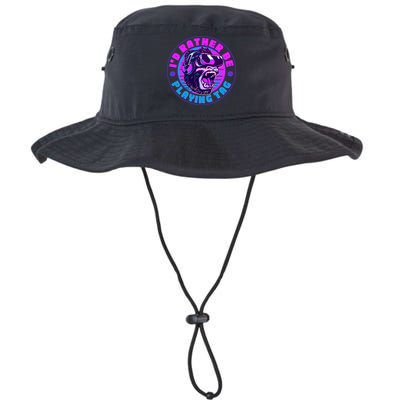ID Rather Be Playing Tag Vr Gamer Ape Gorilla Bucket Hat