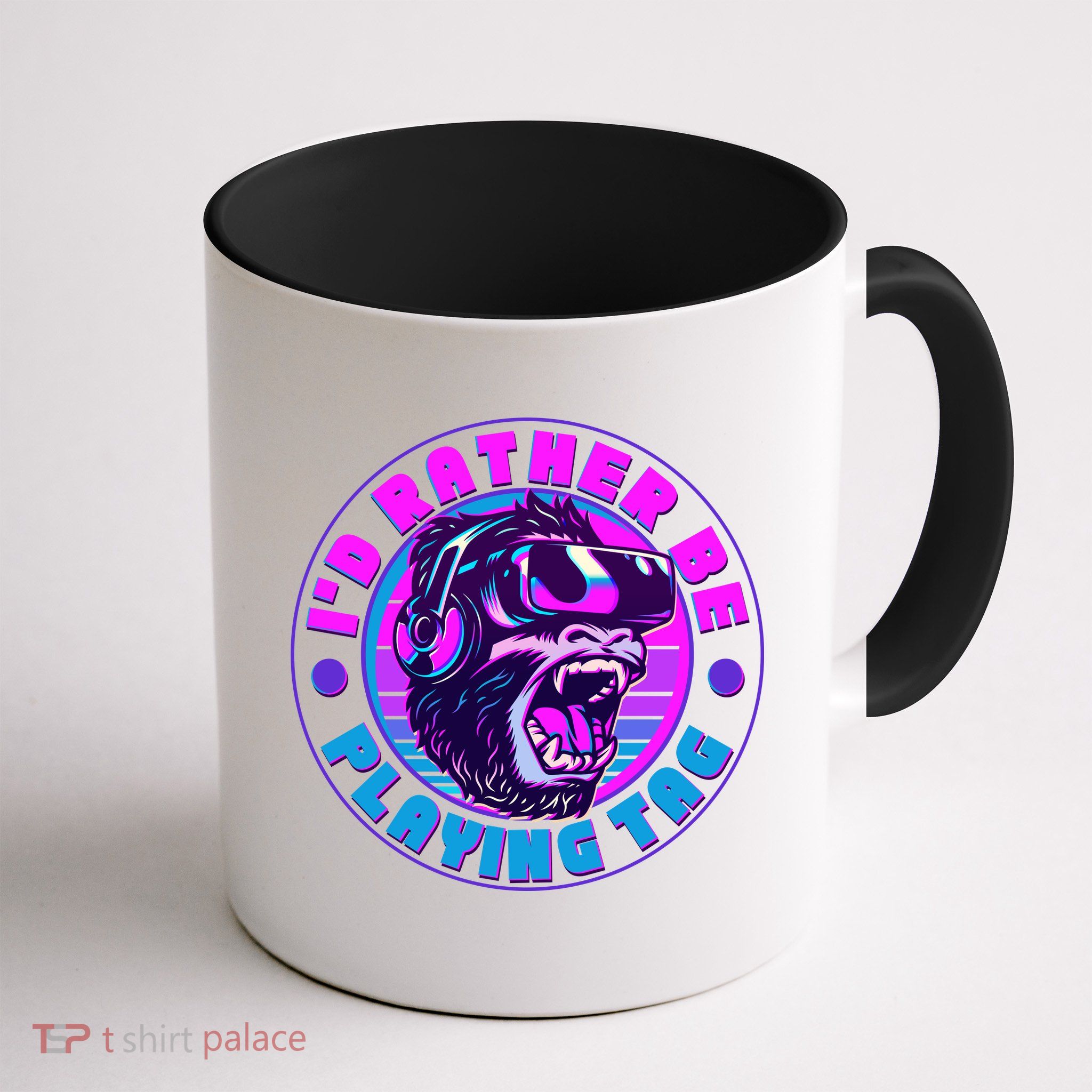 ID Rather Be Playing Tag Vr Gamer Ape Gorilla Mug