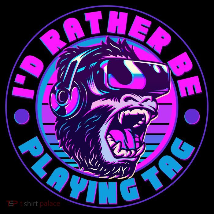 ID Rather Be Playing Tag Vr Gamer Ape Gorilla Mug