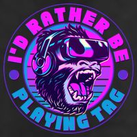 ID Rather Be Playing Tag Vr Gamer Ape Gorilla Tumbler