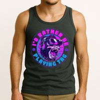 ID Rather Be Playing Tag Vr Gamer Ape Gorilla Tank Top