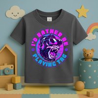 ID Rather Be Playing Tag Vr Gamer Ape Gorilla Toddler T-Shirt